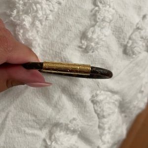 Louis Vuitton Monogram Leather Bracelet